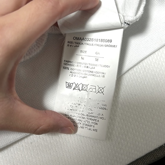 Off-White Main Label Men’s Temperature White T-shirt - Picture 5 of 5